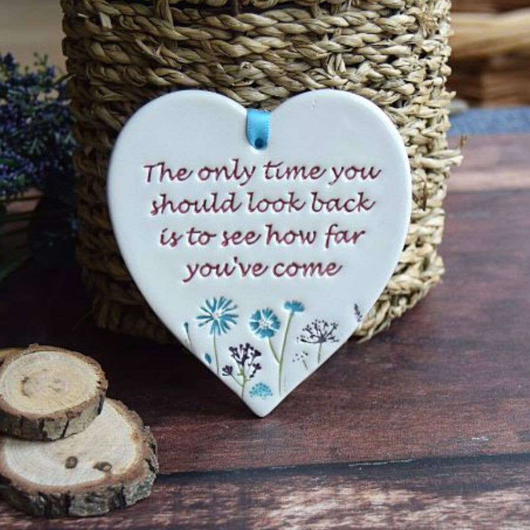 Gifts - The only time you should - Handmade ceramic heart
