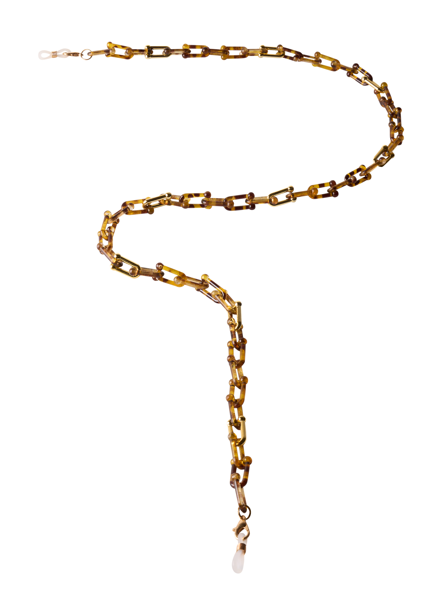 Sunglasses Chain - Tortoiseshell Bridle: Brown
