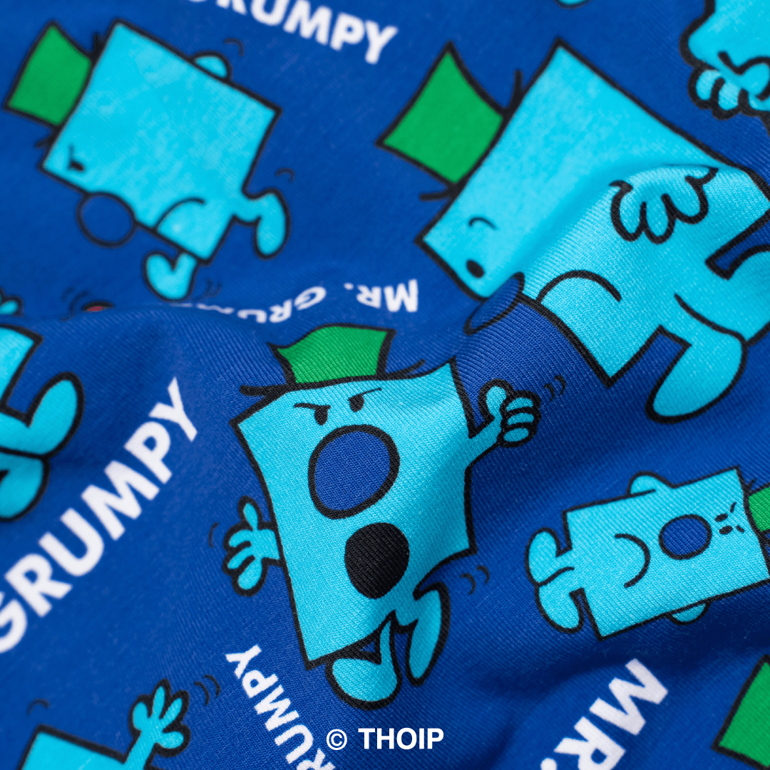 Mr Grumpy - Mr Men - Mens Cotton Boxer Shorts: Large
