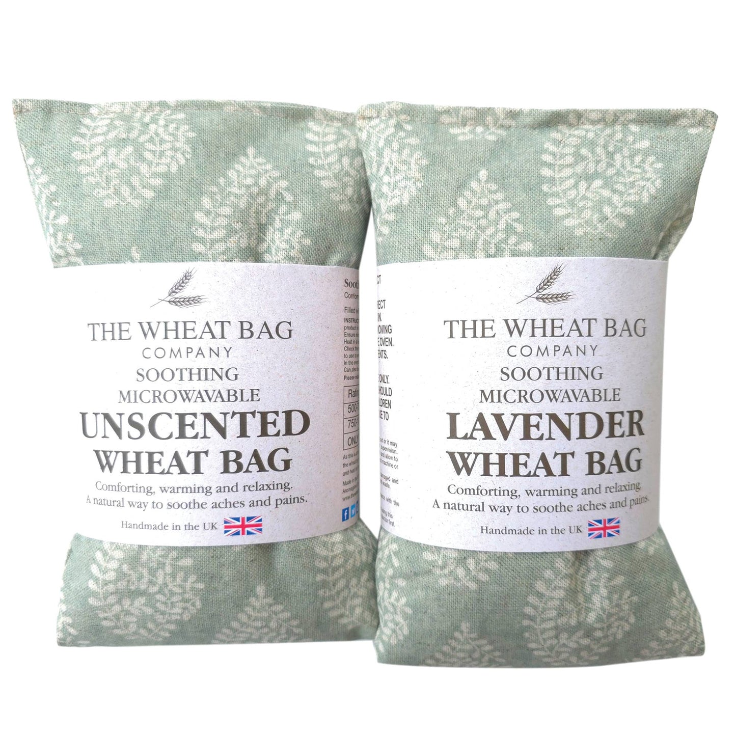 Fern Green Wheat Bag: Lavender