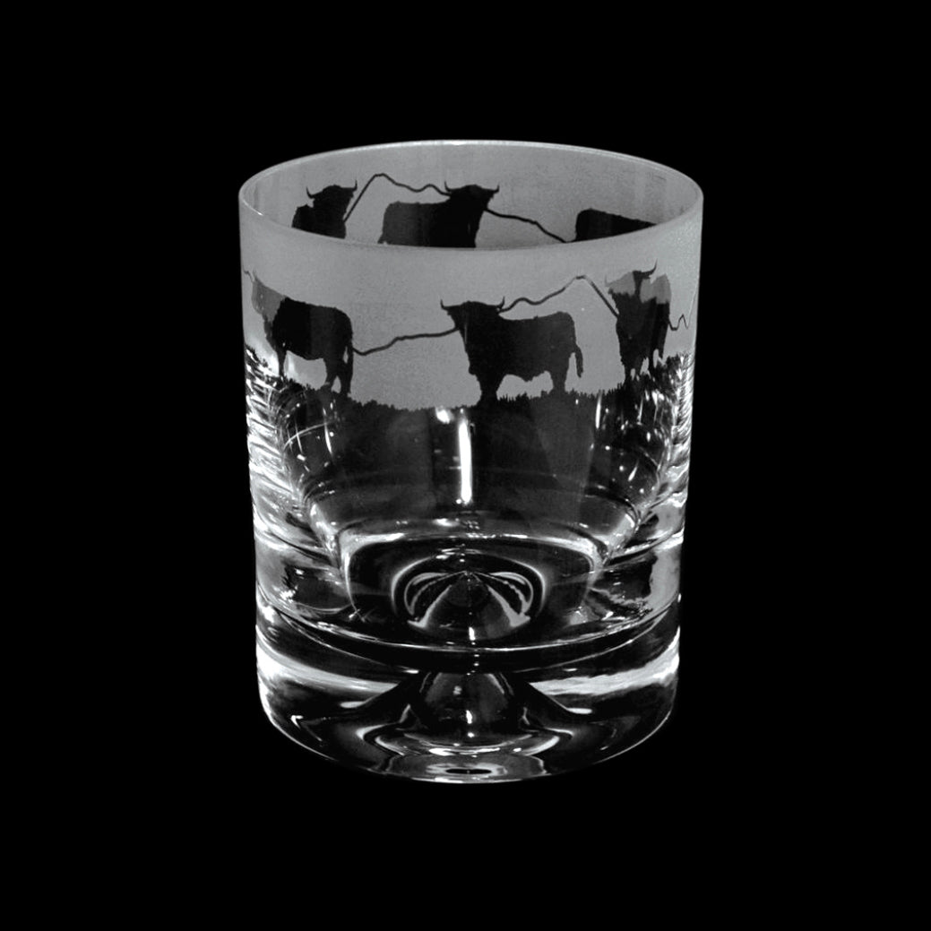 Highland Cow Whiskey Tumbler