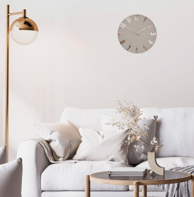 Mulberry Wall Clock Rose Gold 20”