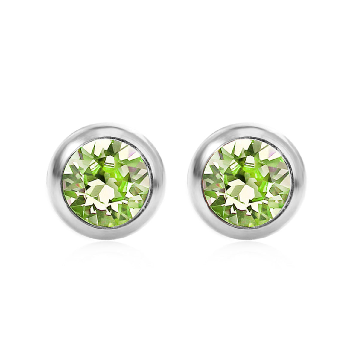 Swarovski Birthstone Earrings August Peridot