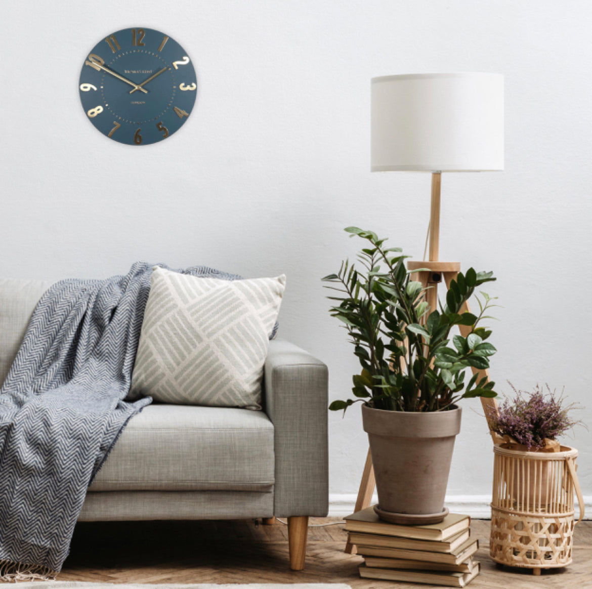Mulberry Wall Clock Midnight Blue 20”