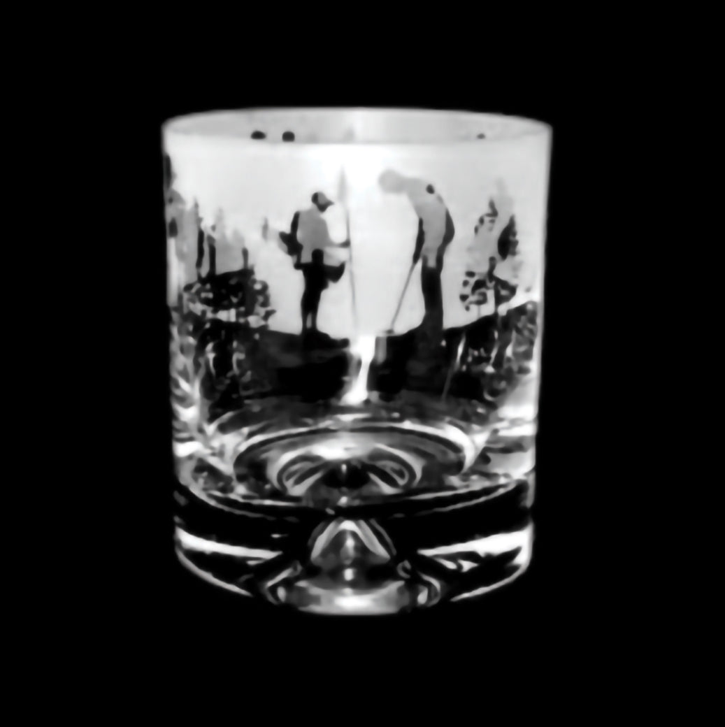 Golf Scene Whiskey Tumbler