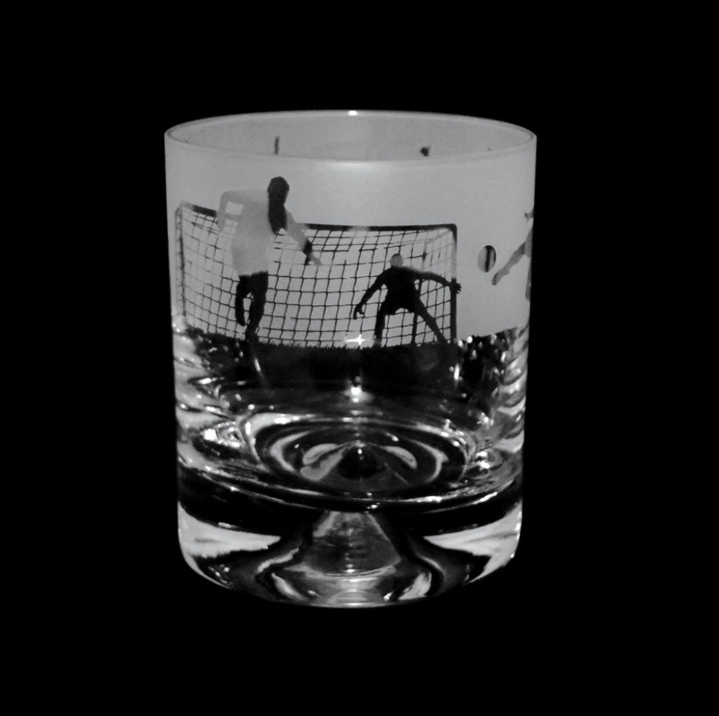 Football Scene Whiskey Tumbler
