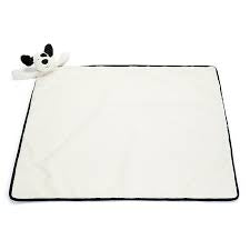 Jellycat Bashful Black & Cream Puppy Blankie