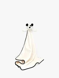 Jellycat Bashful Black & Cream Puppy Blankie