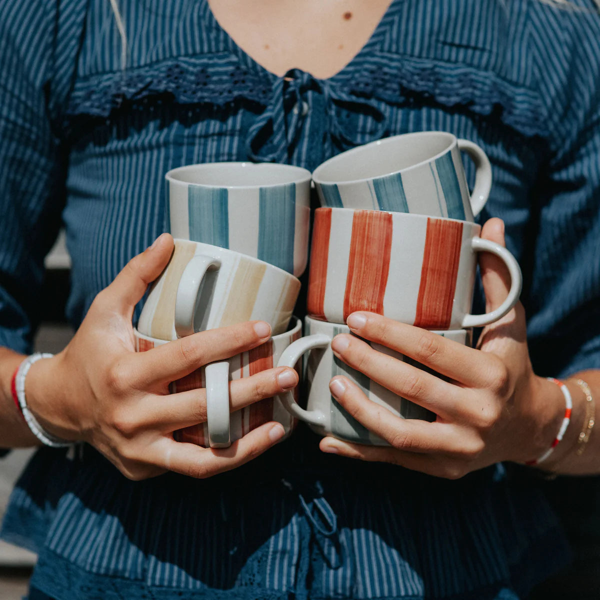 Kindred Cornflower Mug - Brushed Sage - Large (Set of 2)