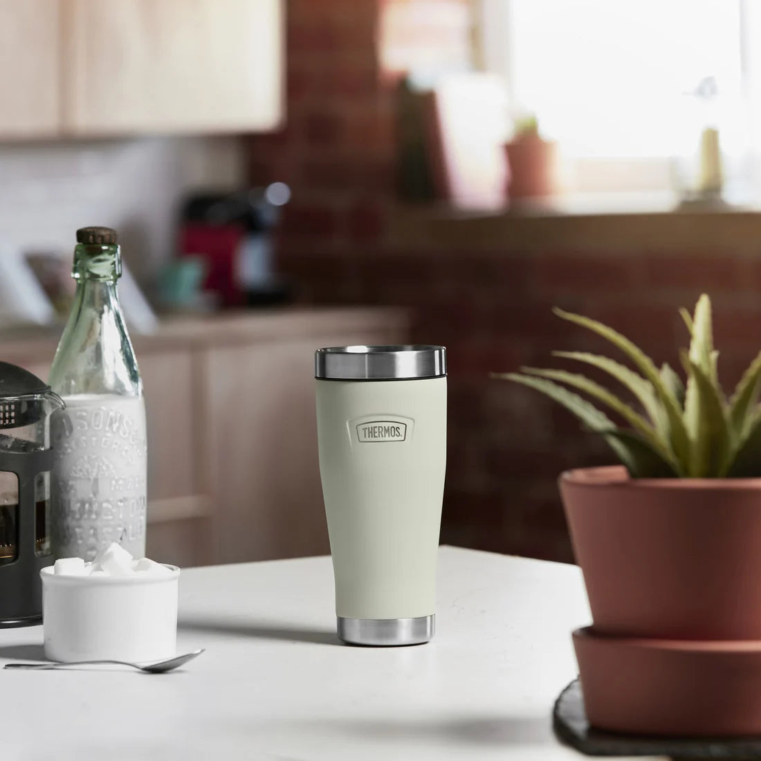 Thermos Icon Travel Tumbler 470ml - Sandstone