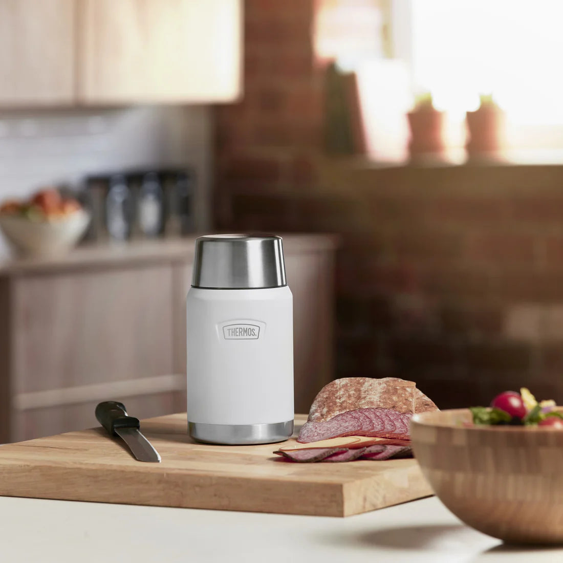 Thermos Icon Food Flask 710ml - Ice White