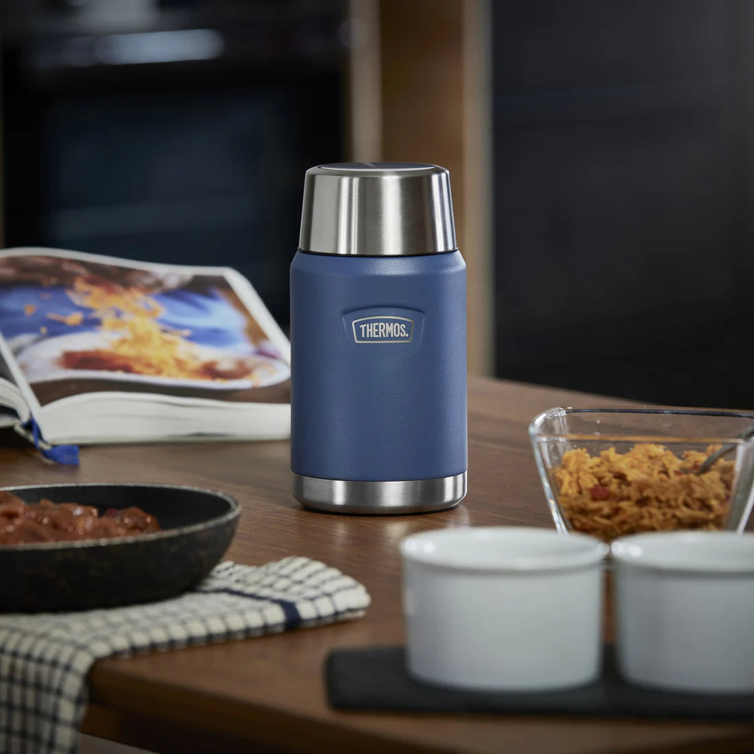 Thermos Icon Food Flask 710ml - Solent Navy