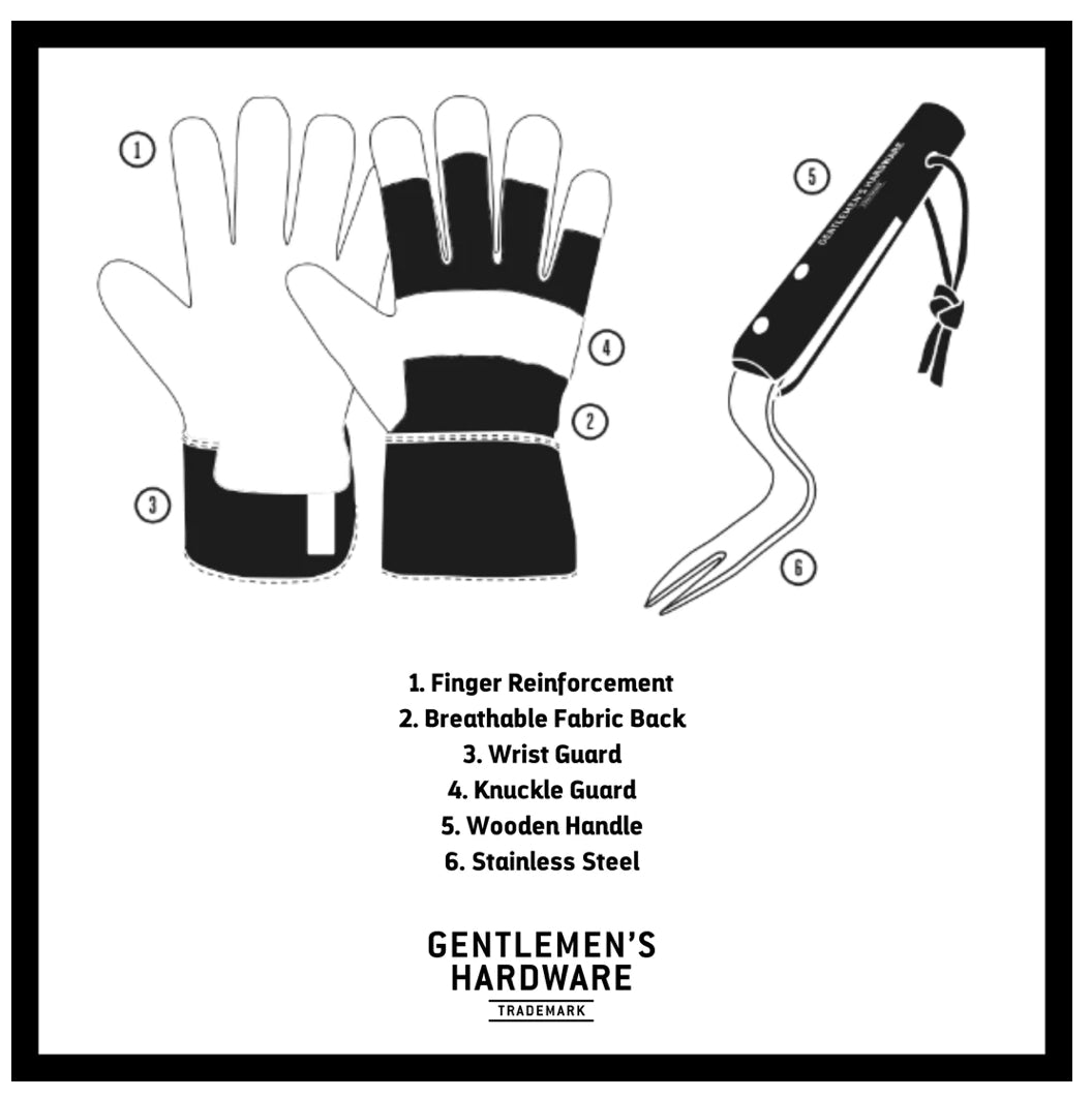 Gentleman’s Hardware Garden Gloves & Toot Lifter