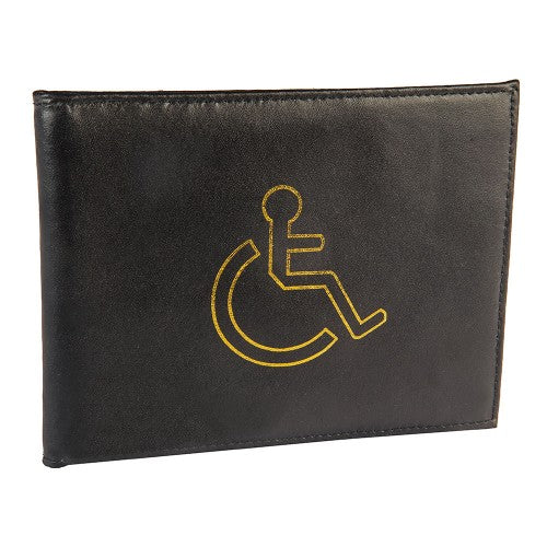 Leather Disabled Badge Permit Holder - Various Colours