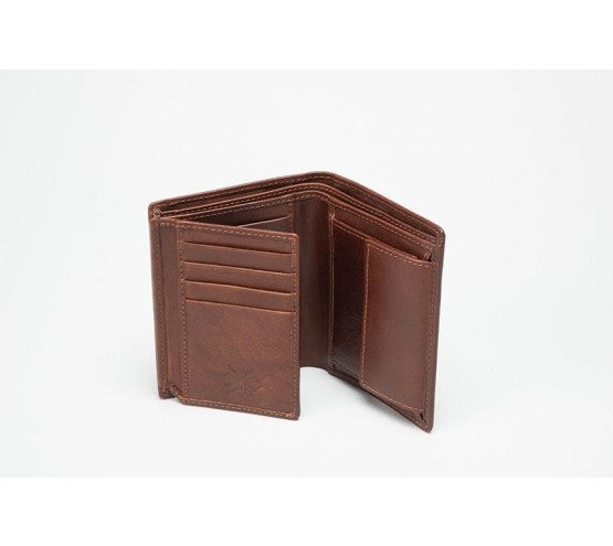 Brown Leather Wallet (RFID) - 611005CO