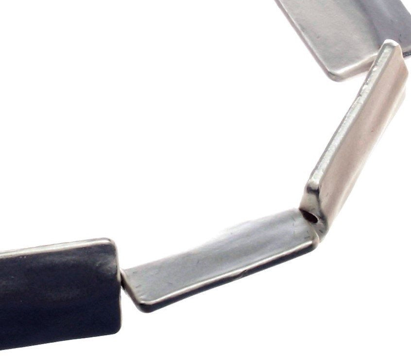 Bracelet - Brushed Silver Cube Bracelet