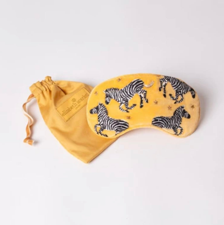 Elizabeth Scarlett - Zebra Mustard - Eye Mask