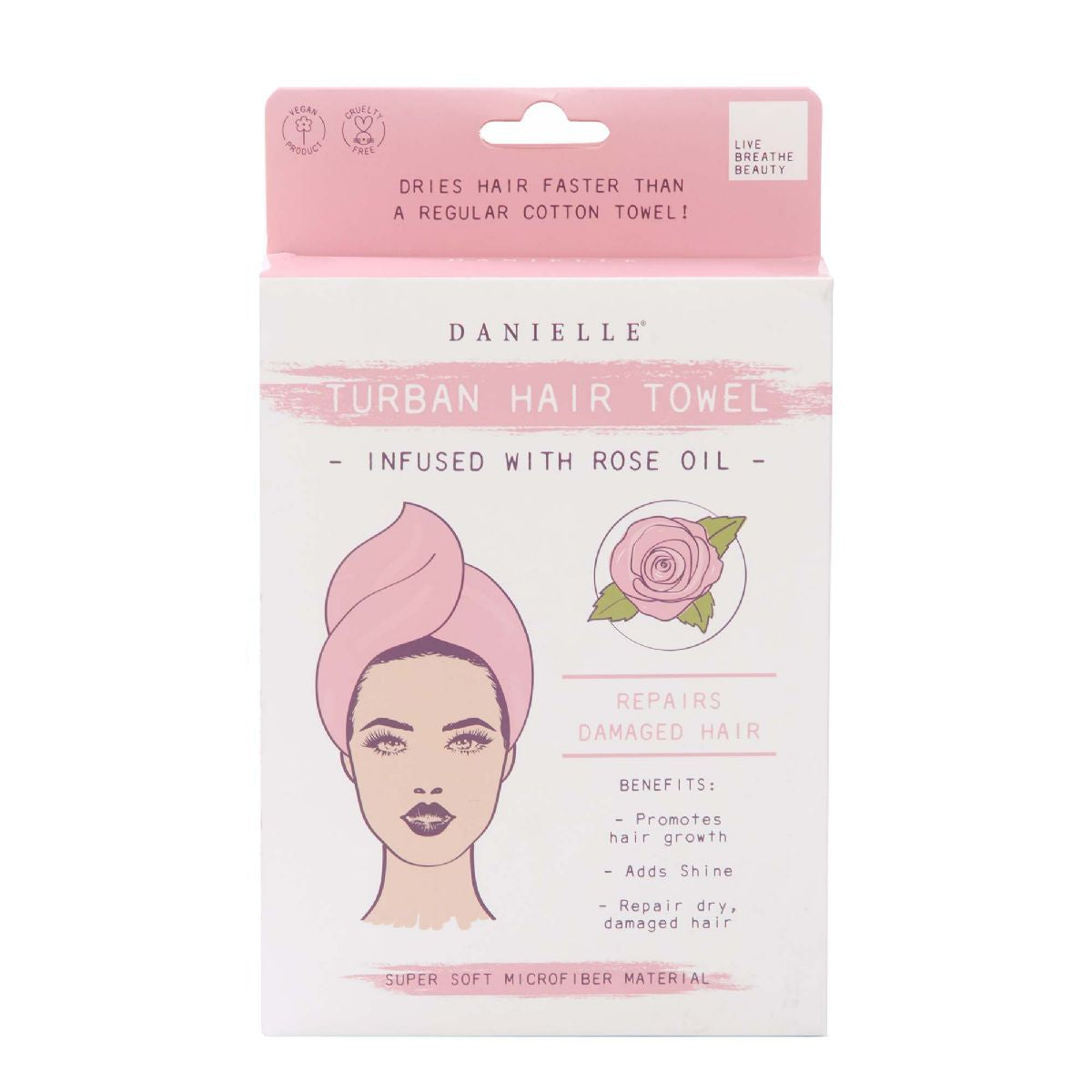 Rose Oil Infused Hair Turban