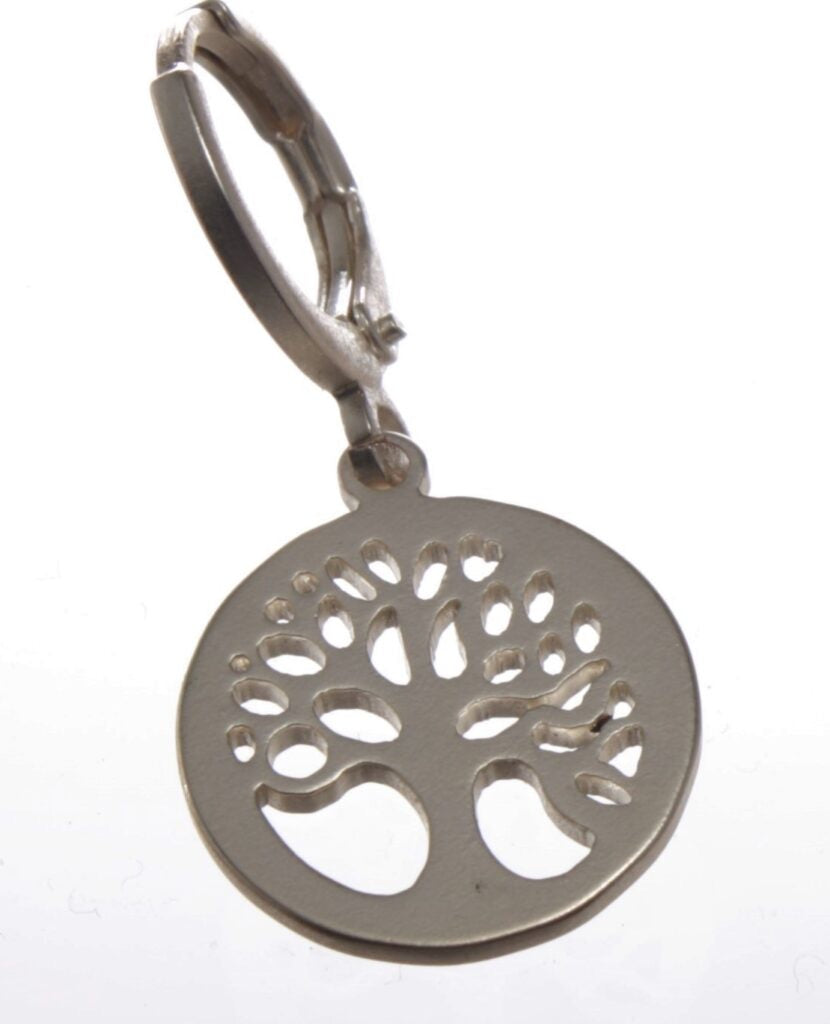 Earrings - Tree of Life Huggie Earring Silver