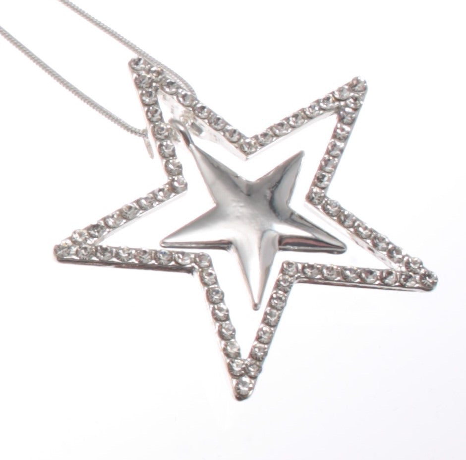 Long Star Pendant Necklace