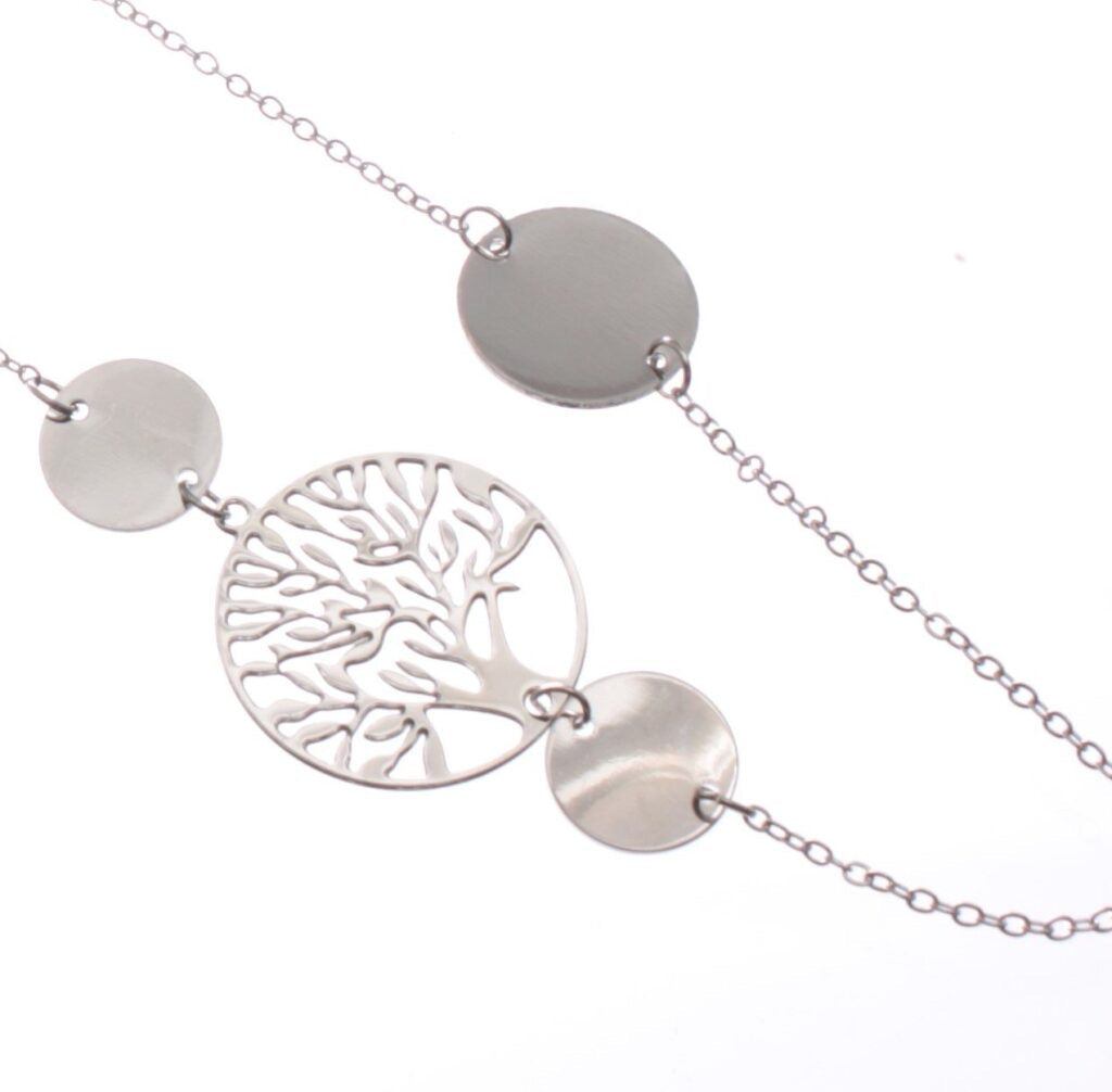 Long Tree of Life & Circles Necklace