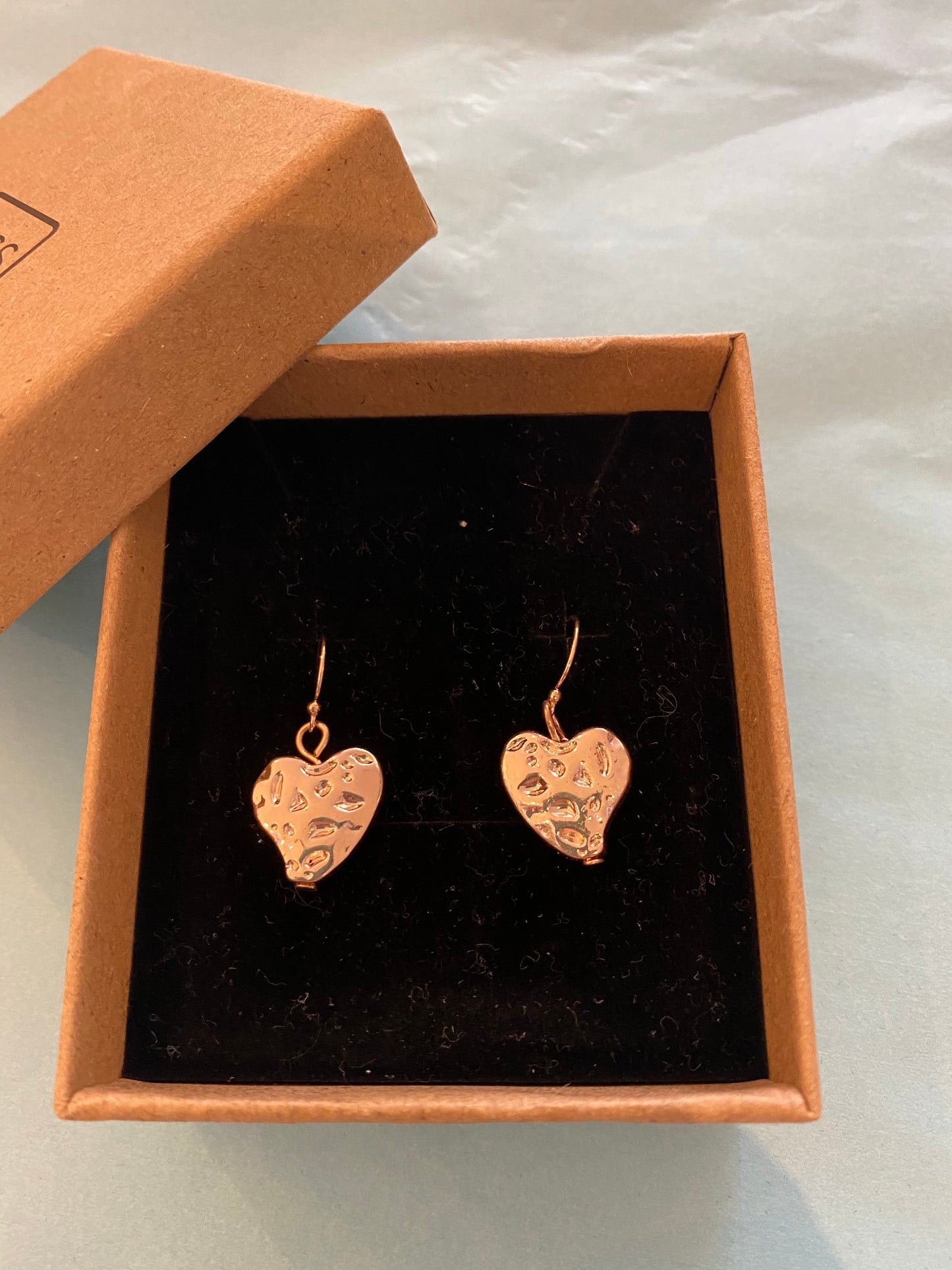 Earrings - Love Island Heart Earrings Rose Gold
