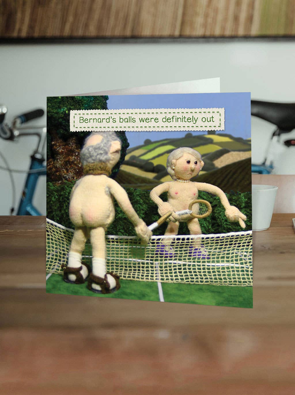 Funny Birthday Card - Balls Were Out by Nudinits