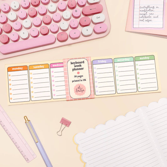 Days of the Week Keyboard Weekly Planner