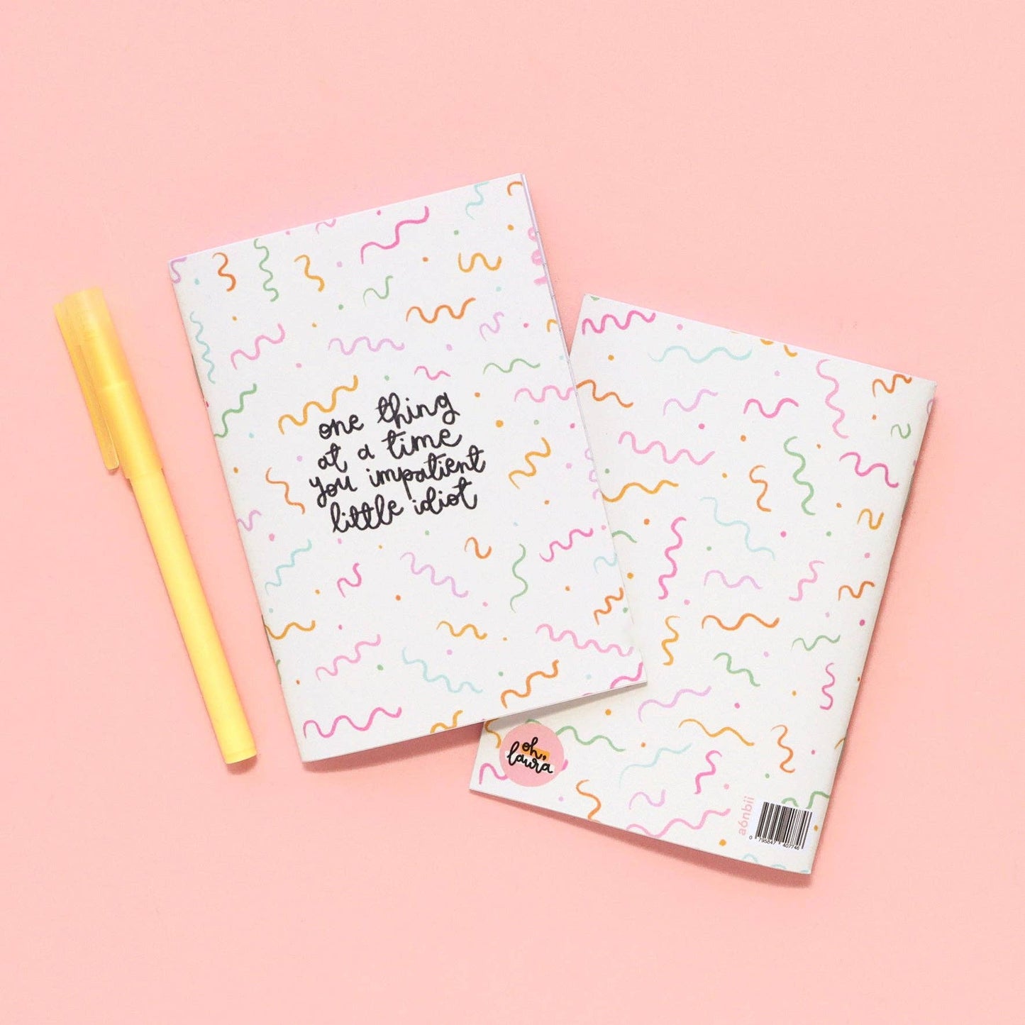A6 notebook - one thing at a time you impatient idiot