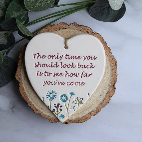 Gifts - The only time you should - Handmade ceramic heart
