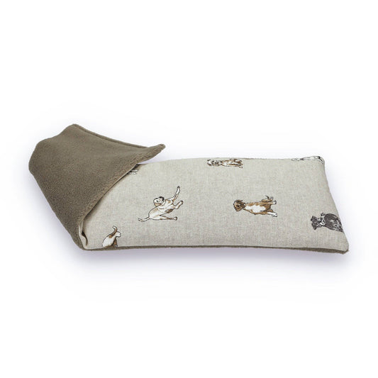 Shabby Dogs - Duo Fabric Wheat Bag: Lavender