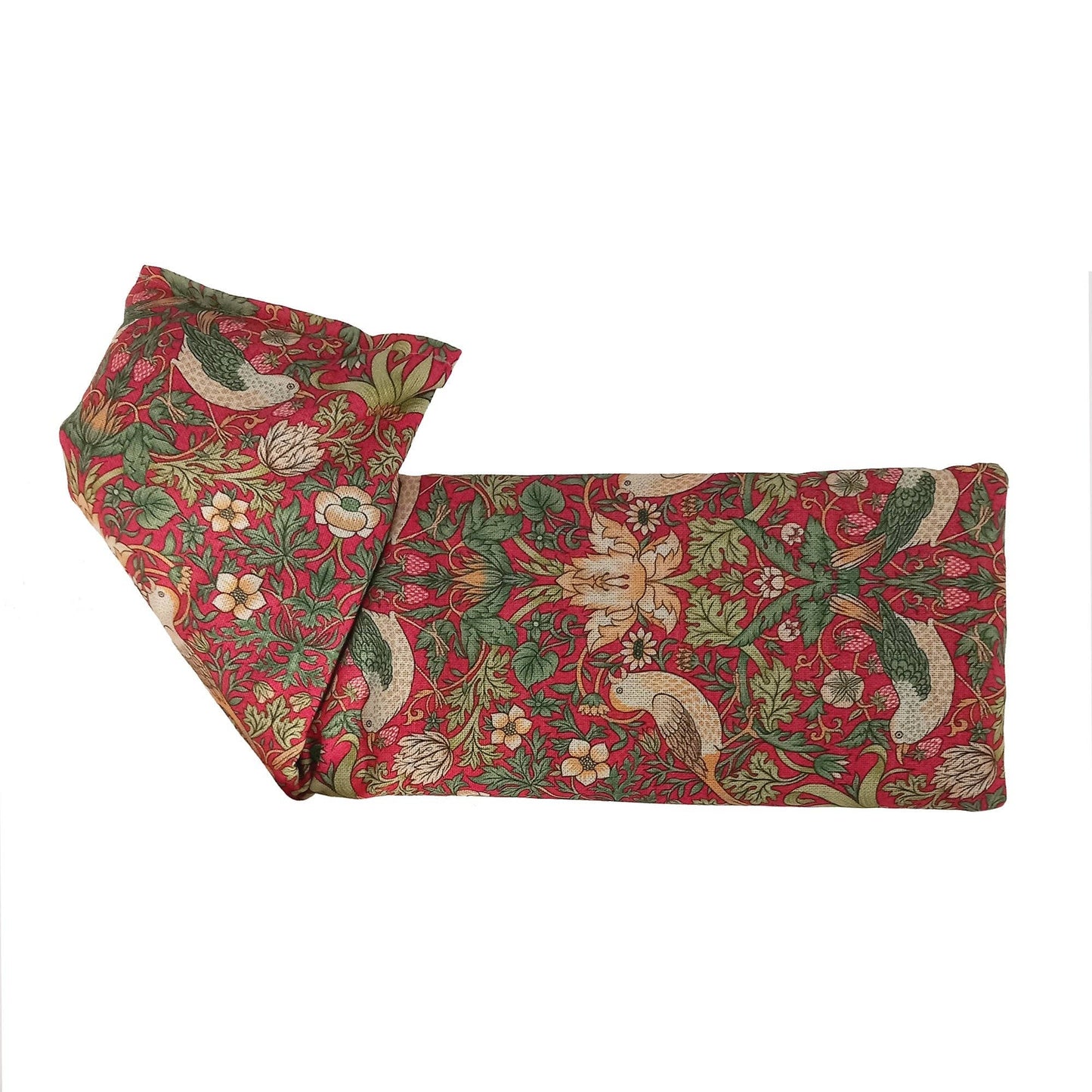 William Morris Strawberry Thief Crimson Cotton Wheat Bag: Lavender