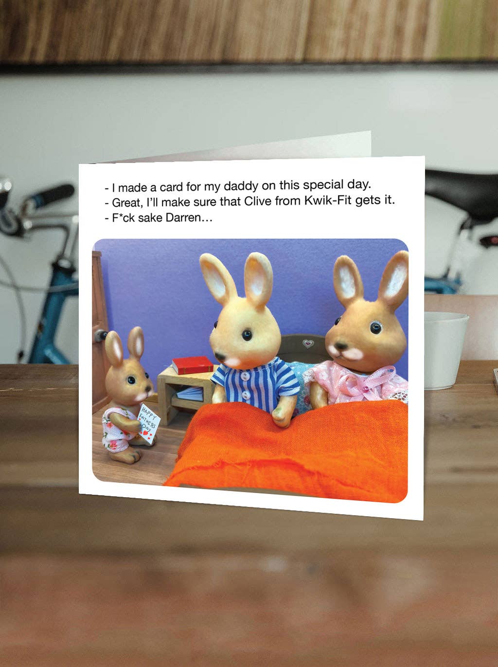 Funny Father's Day Card - Clive Kwick-Fit by Forest Fr1ends