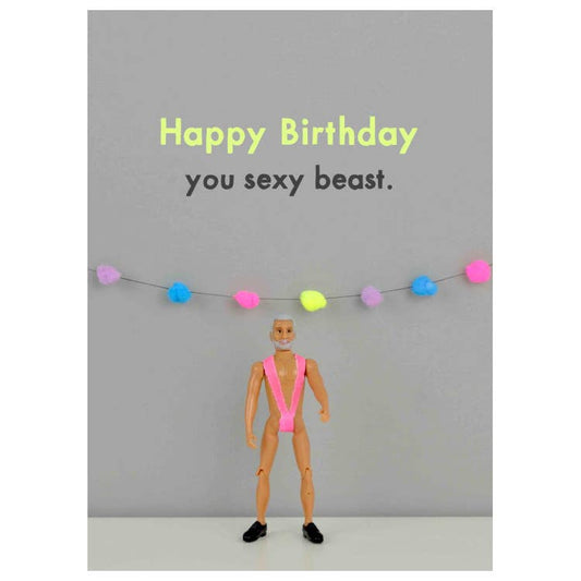 Sexy Beast | Happy Birthday | Cards for Men