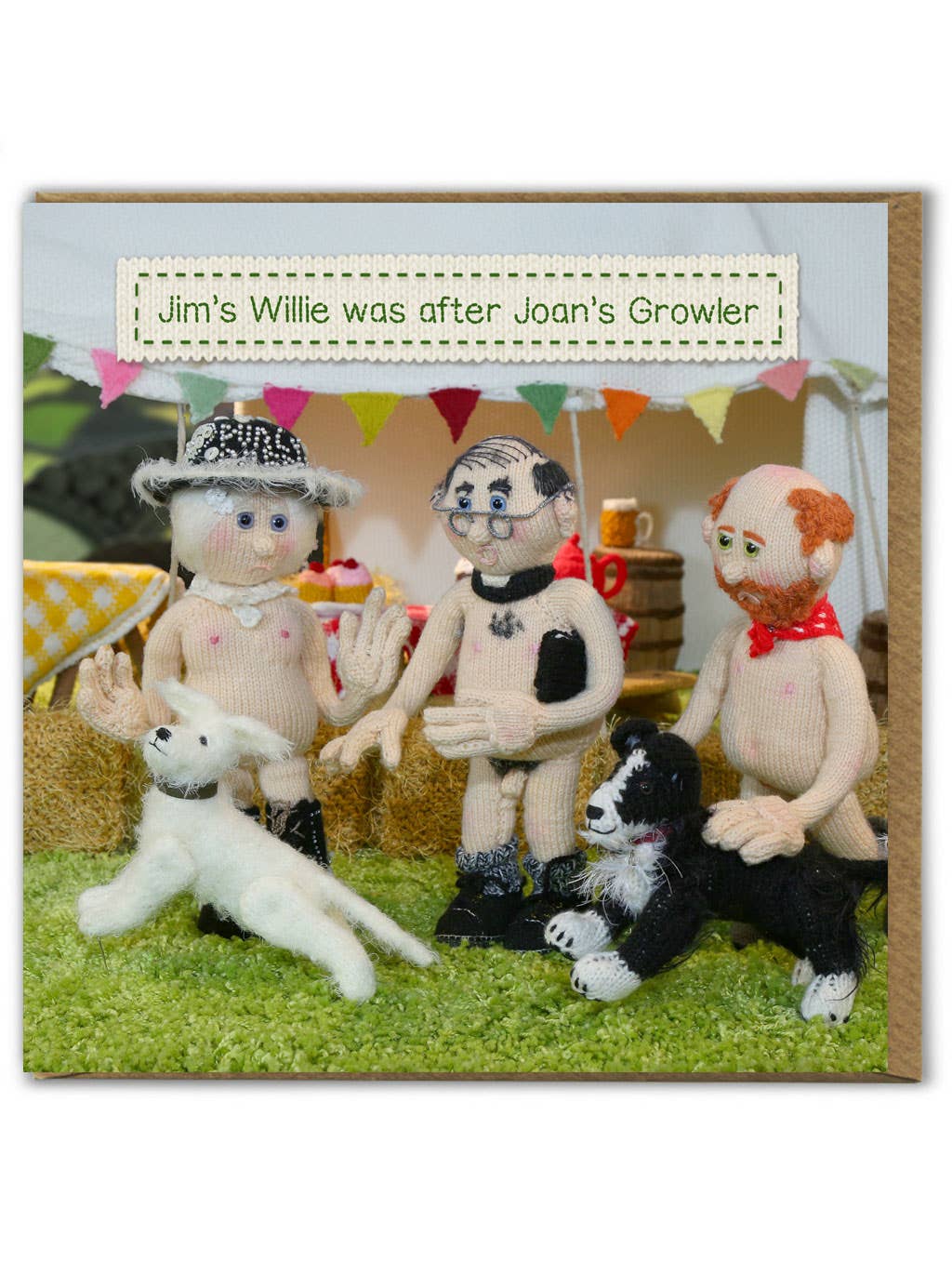 Funny Birthday Card - Willie After Growler by Nudinits