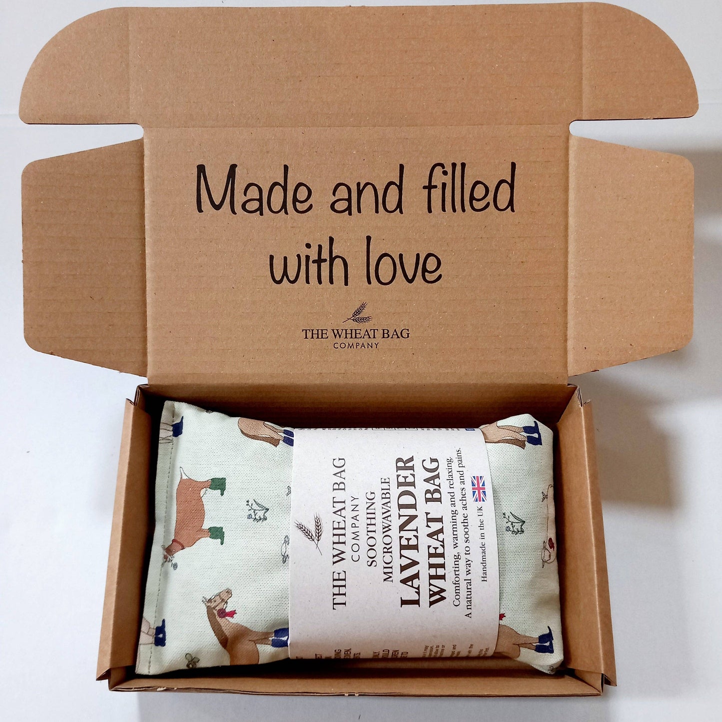 Wellie Boots Farmyard Cotton Wheat Bag: Unscented