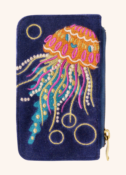 Velvet Card Holder - Jolly Jelly - Navy