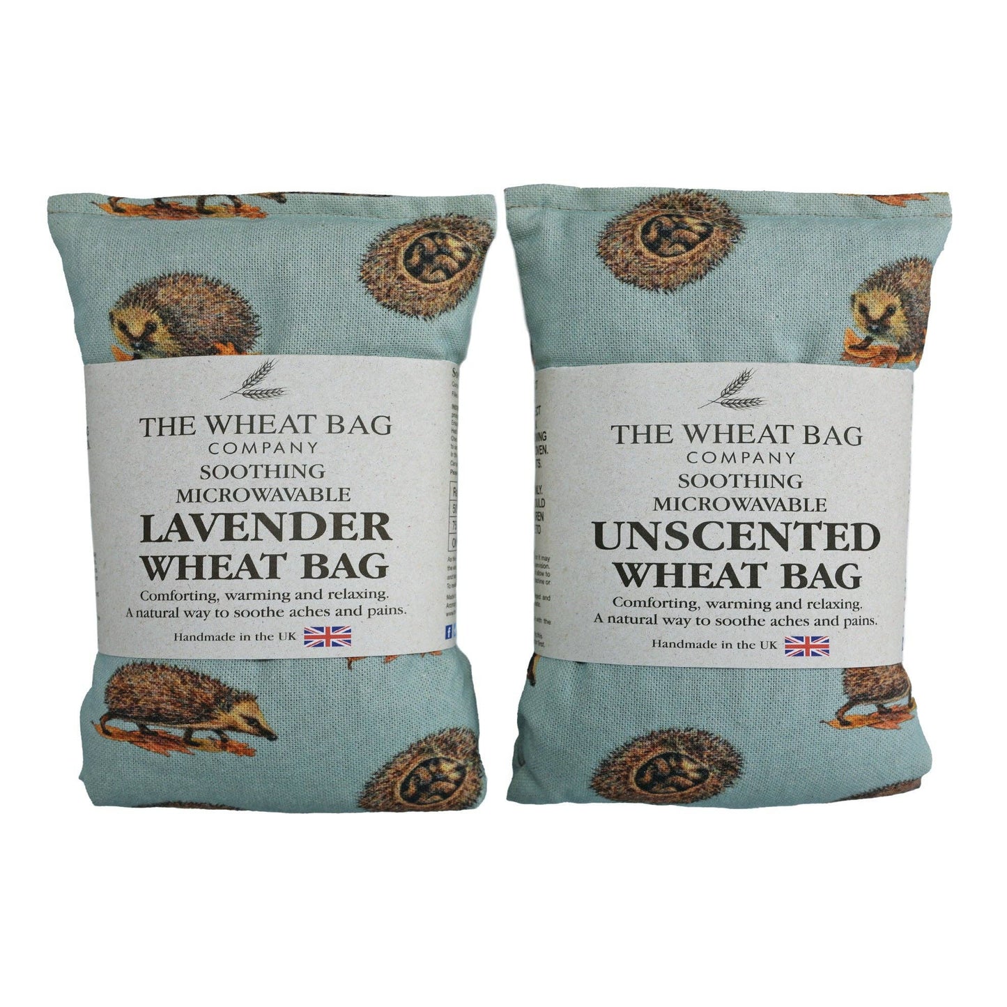 Woodland Hedgehog Cotton Wheat Bag: Unscented