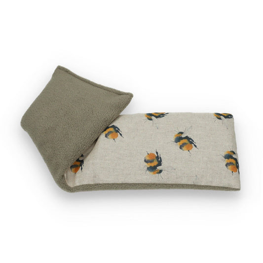 Bees - Duo Fabric Wheat Bag: Lavender