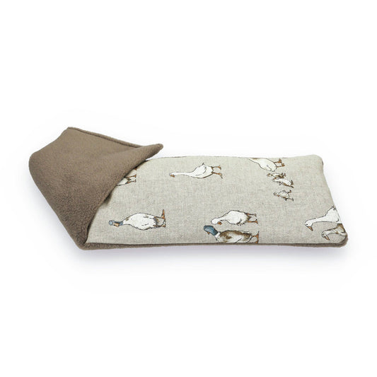 Ducks, Oatmeal - Duo Fabric Wheat Bag: Unscented