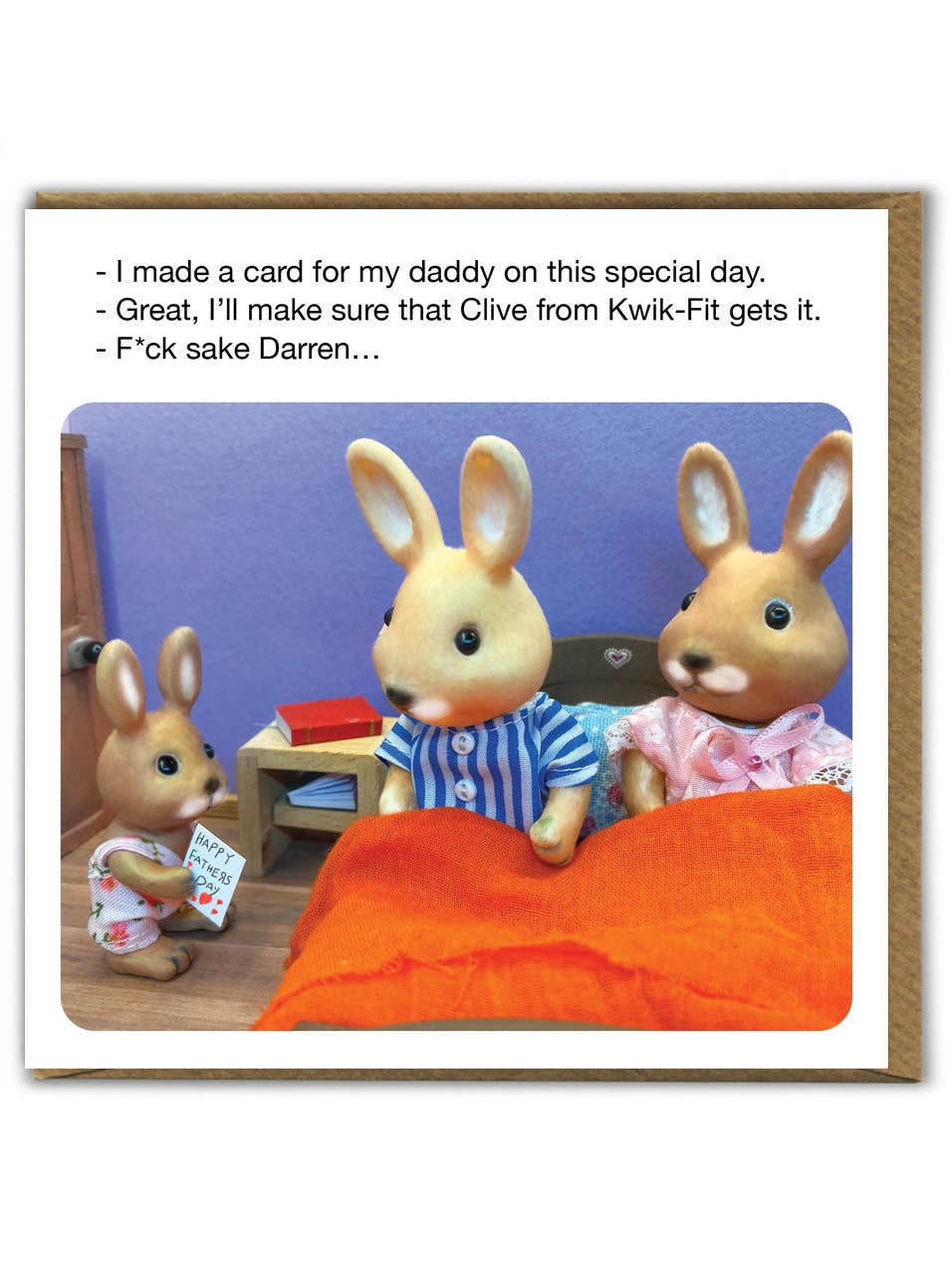 Funny Father's Day Card - Clive Kwick-Fit by Forest Fr1ends