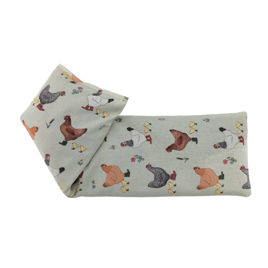 Wellie Boot Hens Cotton Wheat Bag: Lavender