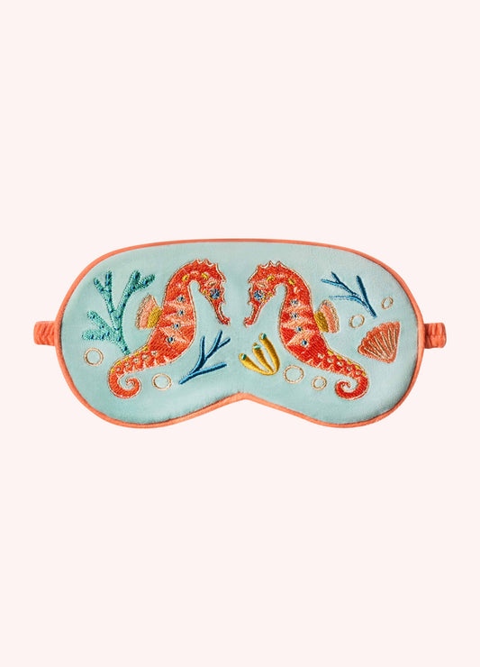 Lavender Eye Mask - Sparkling Seahorses
