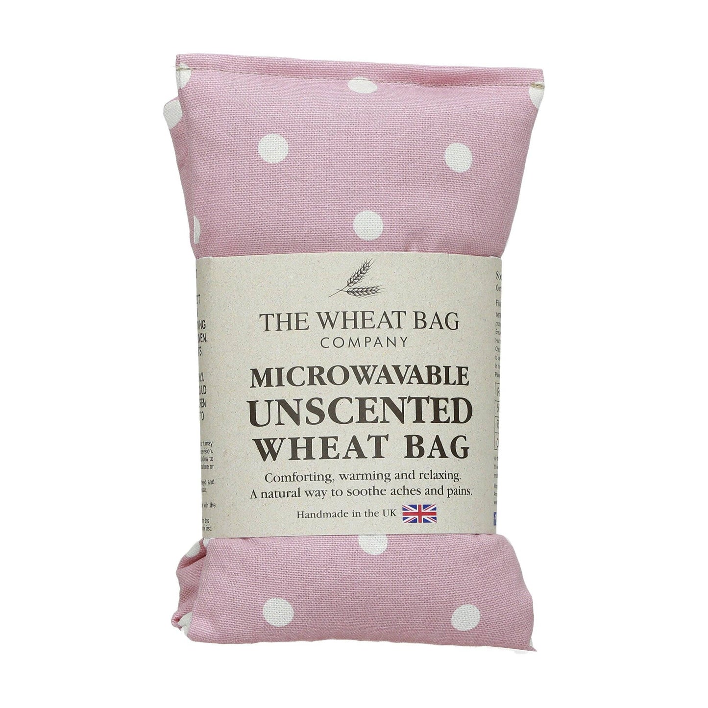 Dotty Pink Cotton Wheat Bag: Lavender