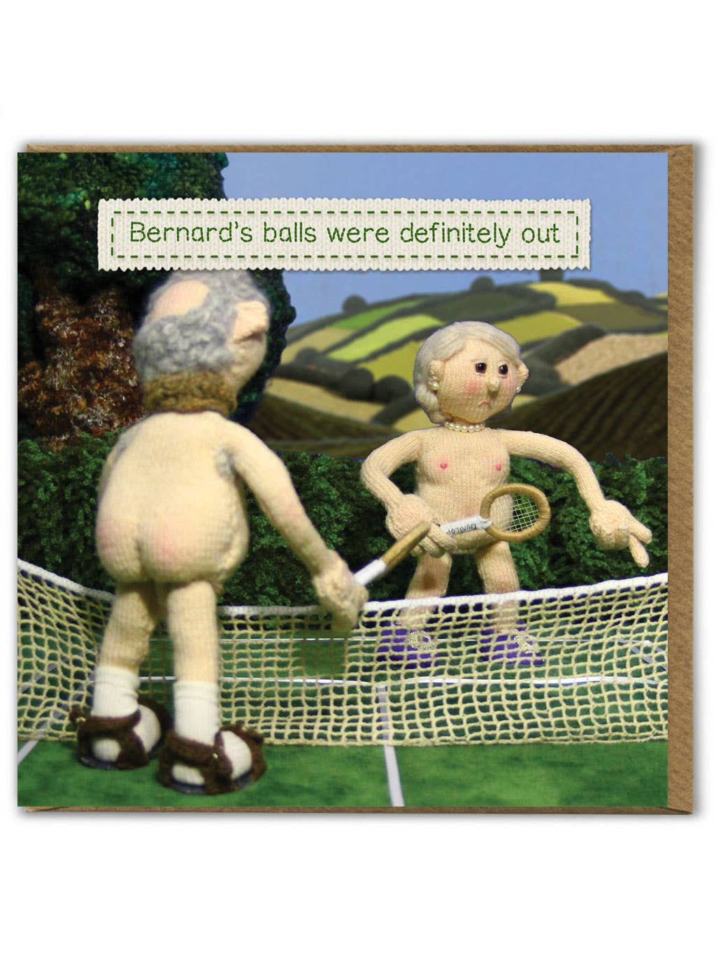 Funny Birthday Card - Balls Were Out by Nudinits
