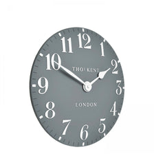 Arabic Wall Clock Flax Blue 12”