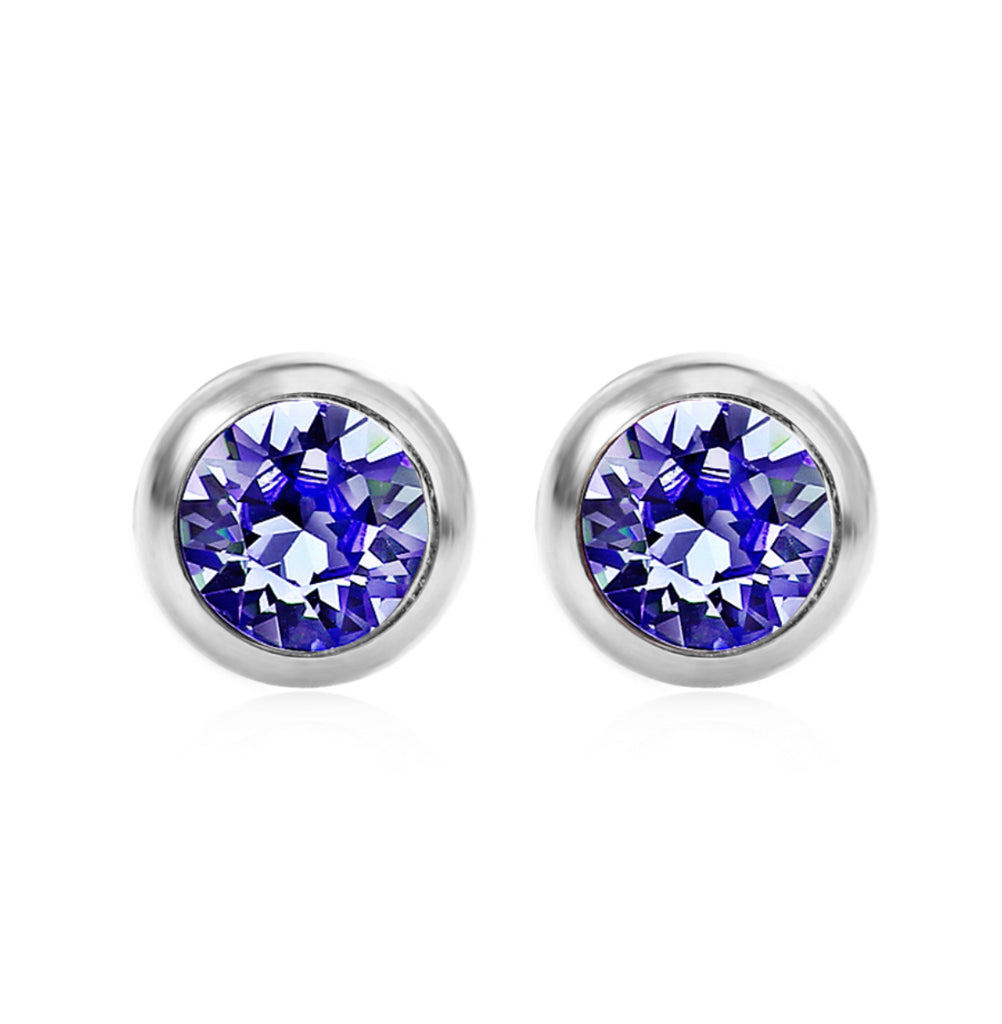 Swarovski Birthstone Earrings September Sapphire