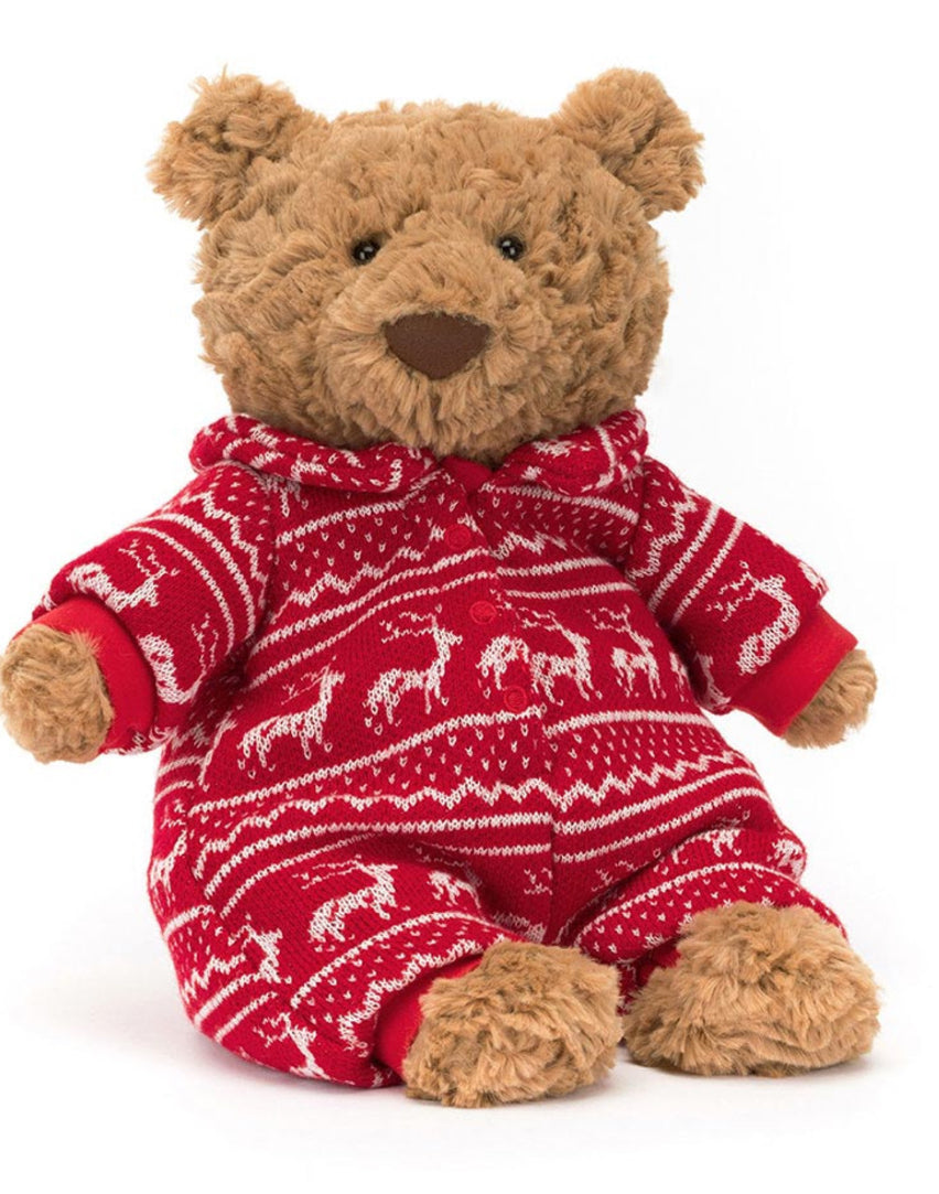 Jellycat Bartholomew Bear Winter Pyjamas