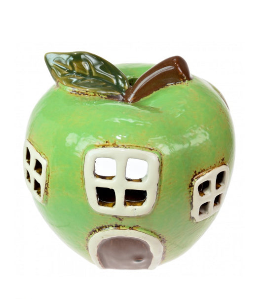 Ceramic Apple Tealight House 5778