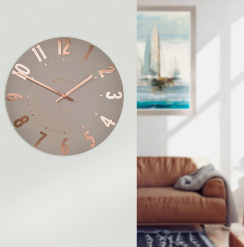 Mulberry Wall Clock Rose Gold 12”